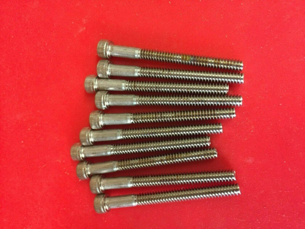 Lot of 10 6-32 Socket Head Cap Screws 316 Stainless Steel 1-1/2" Long