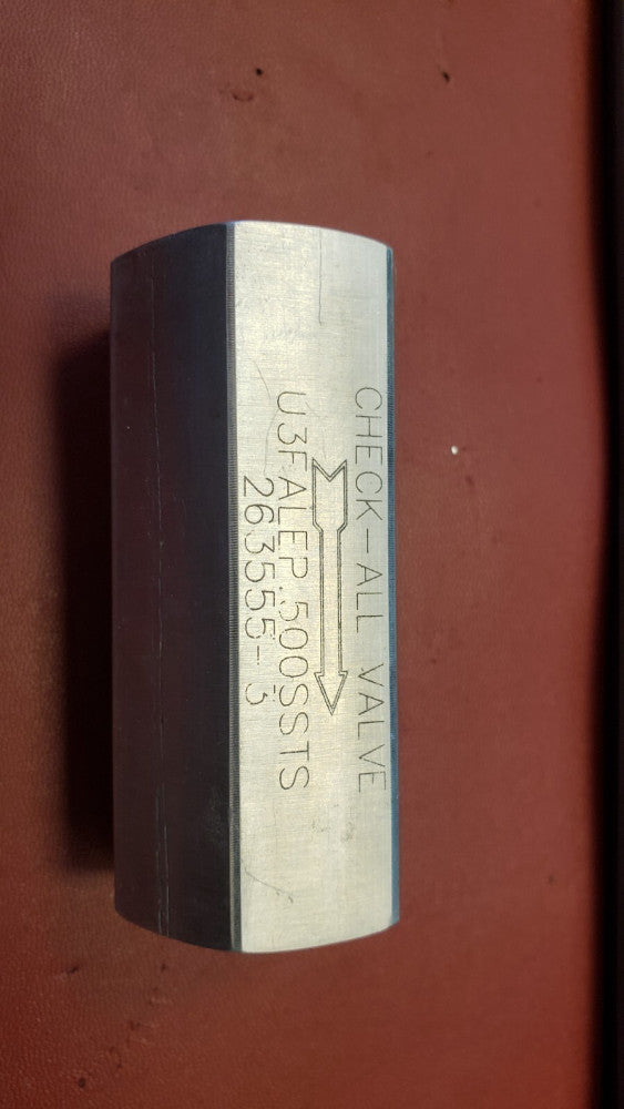 NEW Check-All Valve U3FALEP.500SSTS 263555-3 1" NPT FEMALE TO FEMALE ( G2-5A)