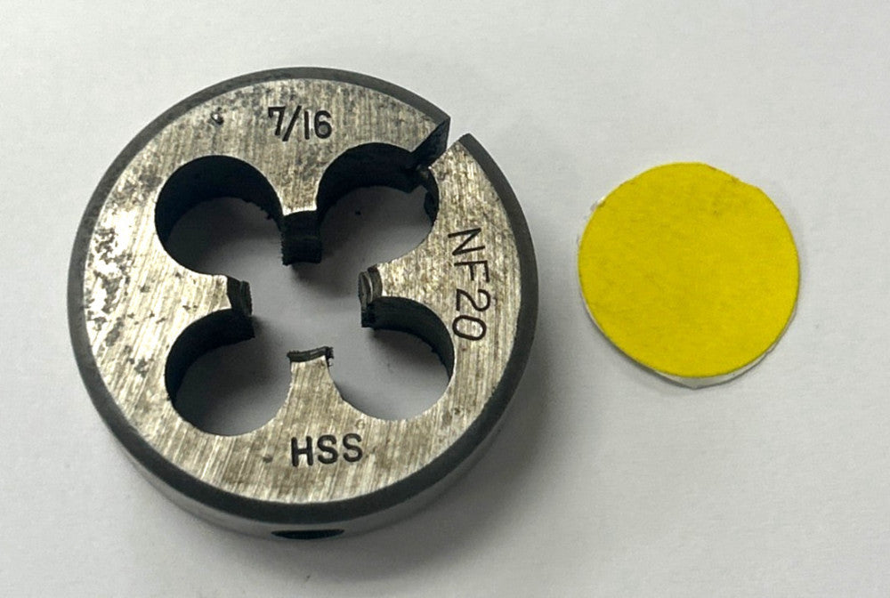 UNBRANDED HSS ADJUSTABLE ROUND SPLIT DIE 7/16-20 NF