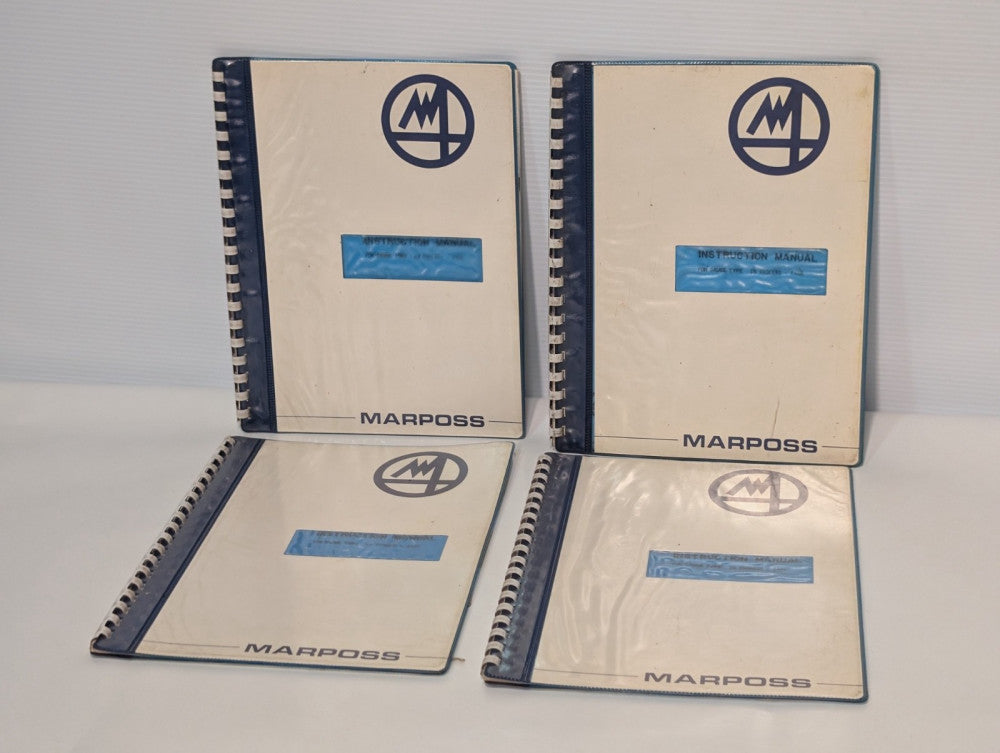 Lot of 4 Marposs Gauge Type In Process - EXAR Instruction and Owner Manuals