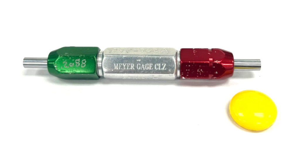 MEYER GAGE CLZ .2088" & .2088" PIN PLUG GAGE CLASS Z OAL 4-1/4"