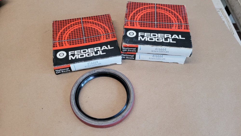 Lot Of 3 Federal Mogul 416664 Oil Seals 2.75x3.5x0.375"
