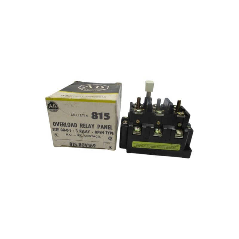 ALLEN BRADLEY 815-B0V169 SER. K 600VAC (BK/YL) NSMP