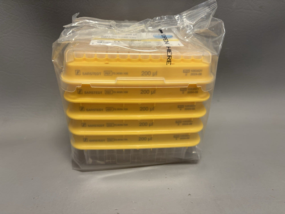 480 Sarstedt Pipette Tip 200uL Yellow Racked 70.3030.100