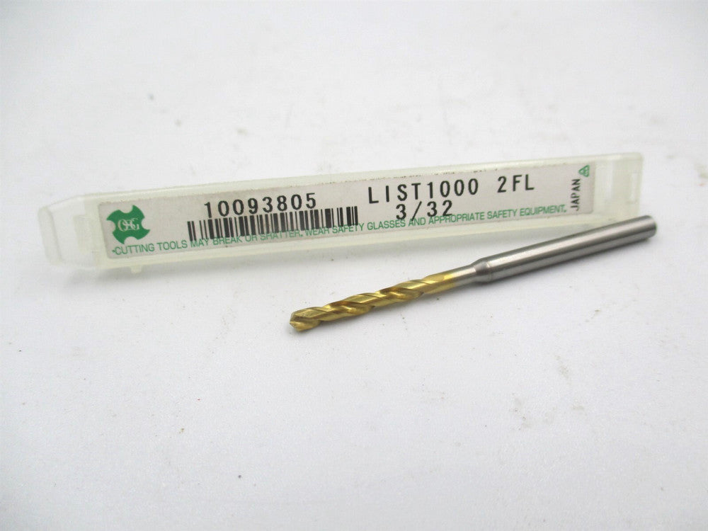 OSG (10093805) 3/32″ x 2" OAL 130° Spiral Flute Cobalt Screw Machine Drill Bit