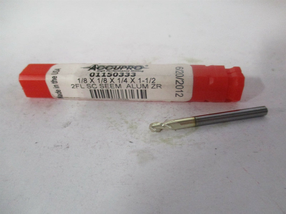 (25012504C5) 1/8" x 1/4" x 1/8" x 1-1/2" OAL 2Fl Solid Carbide Square End Mill