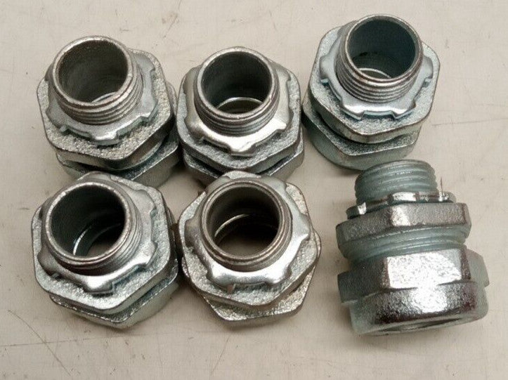OZ-GEDNEY 31-050 1/2" Rigid Threadless Compression Connector (Lot Of 6)