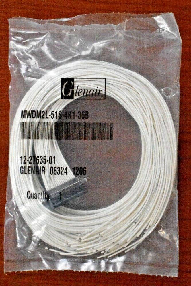 Glenair MWDM2L-51S-4K1-36B D-Sub Micro-D Prewired 51CNT SKT #24AWG