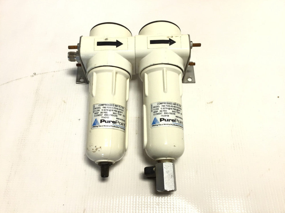 PurePoint F960 Compressed Air Filter 15 SCFM 100/250 PSIG 100/125°F
