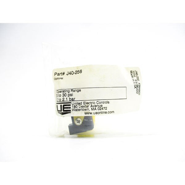 UNITED ELECTRIC J40-256 250VAC 0-30PSI NSMP