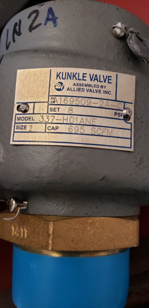 OEM NIB KUNKLE PRESSURE RELIEF 337-H01ANE 2" 13.5 0337-H01AKM-0025 ( C2-2B)