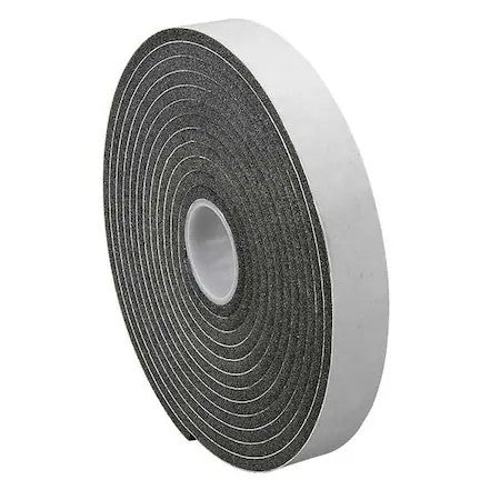 3M 3/4-5-4504 Foam Tape, 250 Mil Thick, Vinyl, Black