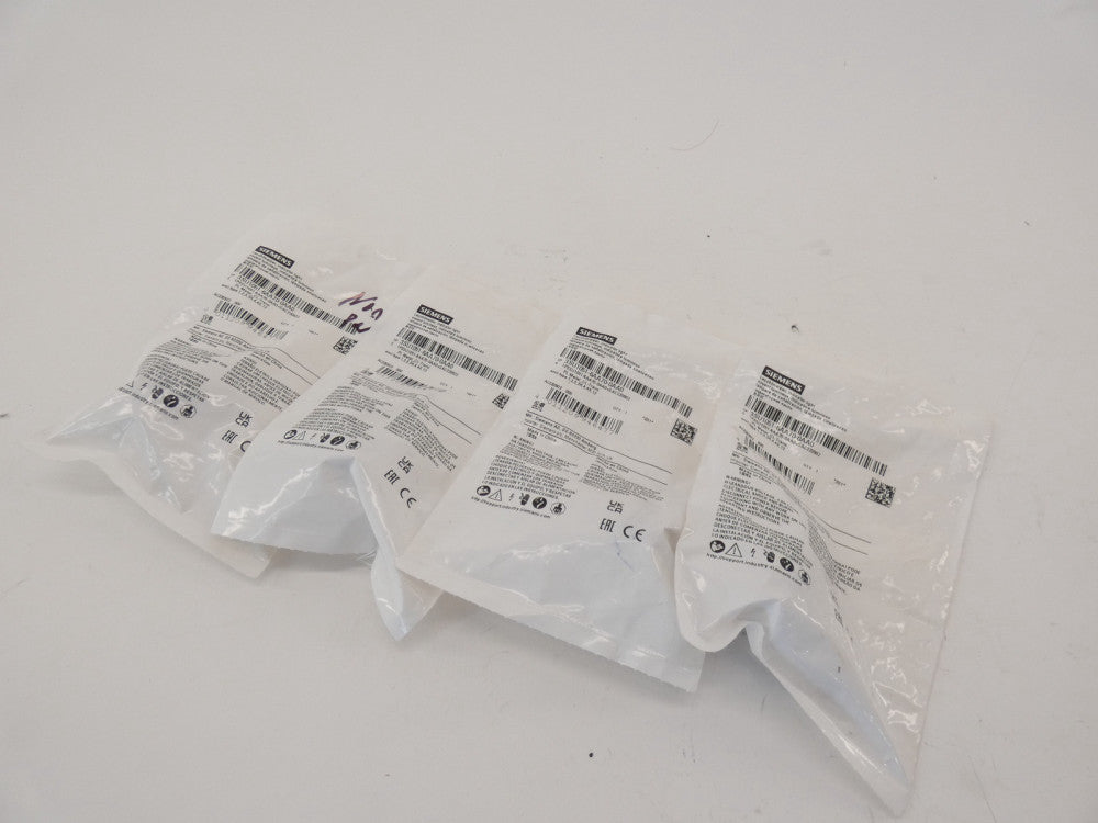 *Lot of 4* Siemens 3SU1051-6AA70-0AA0 Round Clear Indicator Light Metal - NEW...