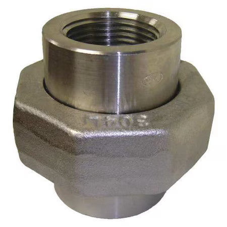 Zoro Select 1500601712 3/4" Npt 304 Ss Union Class 6000