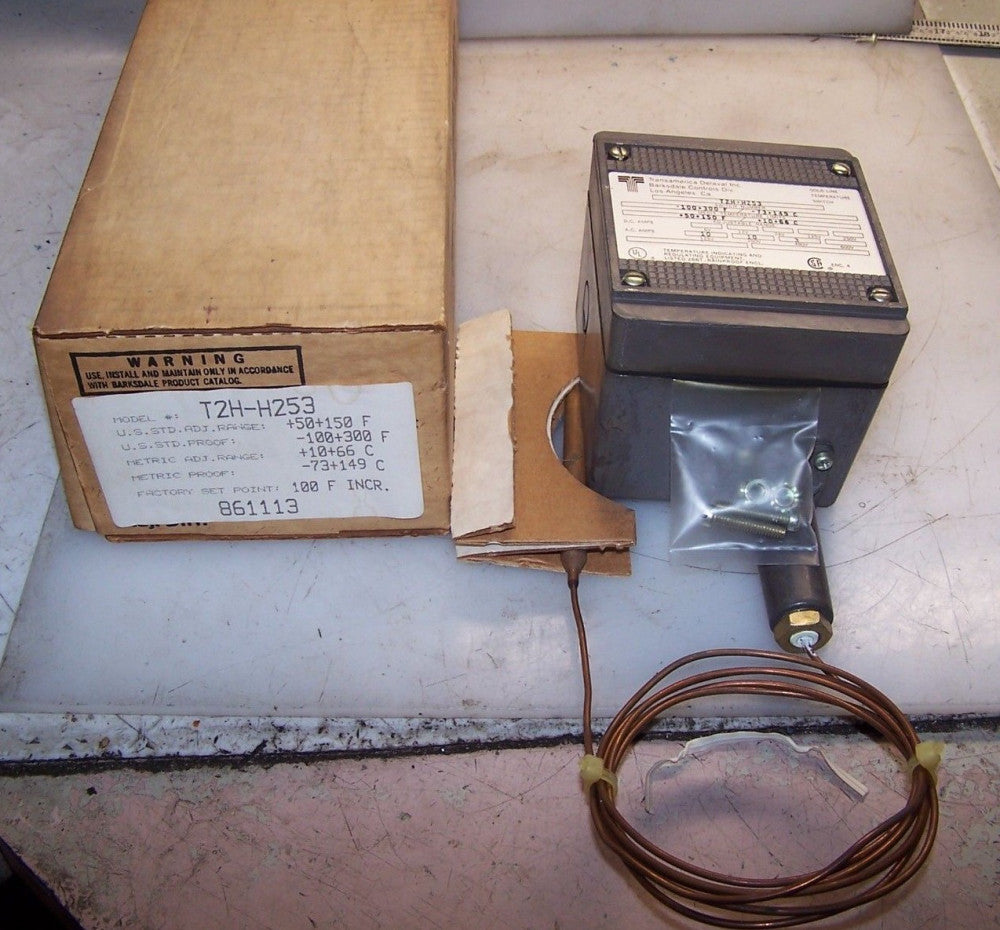 NEW BARKSDALE GOLDLINE TEMPERATURE SWITCH T2H-H253