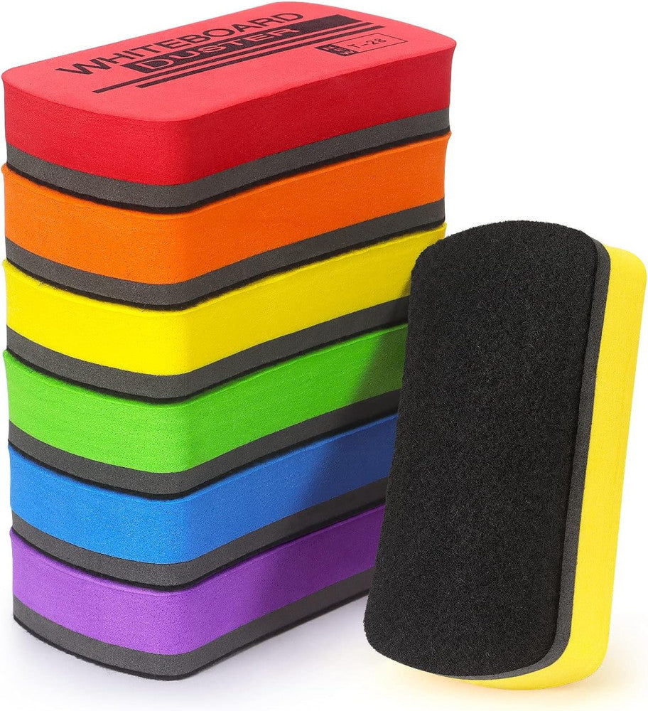 6 Pack Dry Erase 6 Count (Pack of 1), Blue,green,orange,purple,red,white