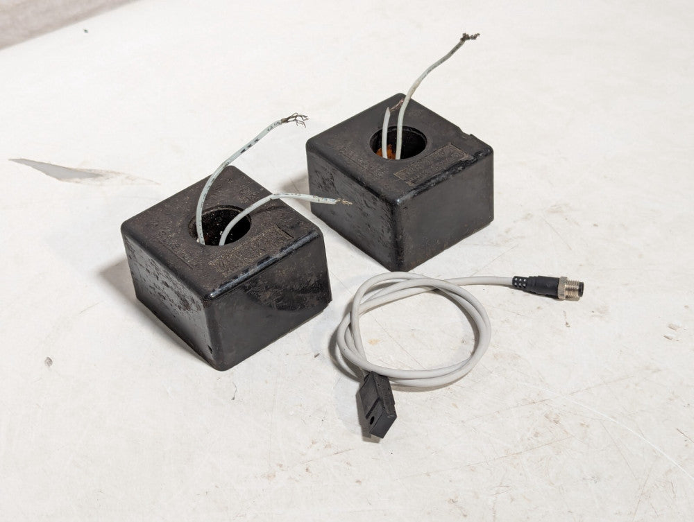 2 Coils for Solenoid Valve with 1 SMC D-H7A1 Auto Switch Sensor