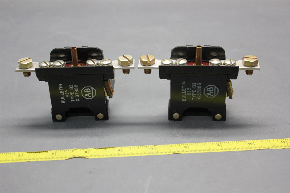2 ALLEN BRADLEY OVERLOAD RELAY 815 B2 X-37866 (S24-1-60)