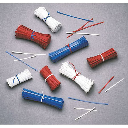 Zoro Select 5Crp9 7" Wire In Paper Twist Ties, Pk10000