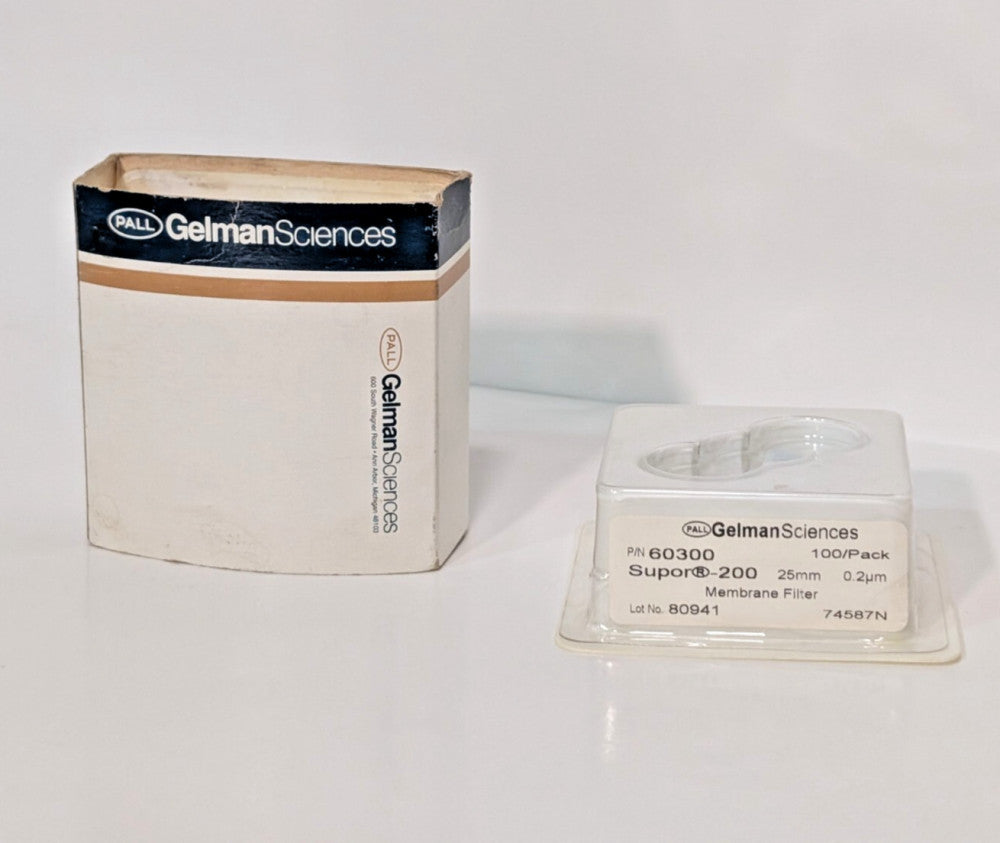 2 Packs: Pall Gelman Sciences 60300 Supor-200 Membrane Filter Discs, 25mm, 0.2μm