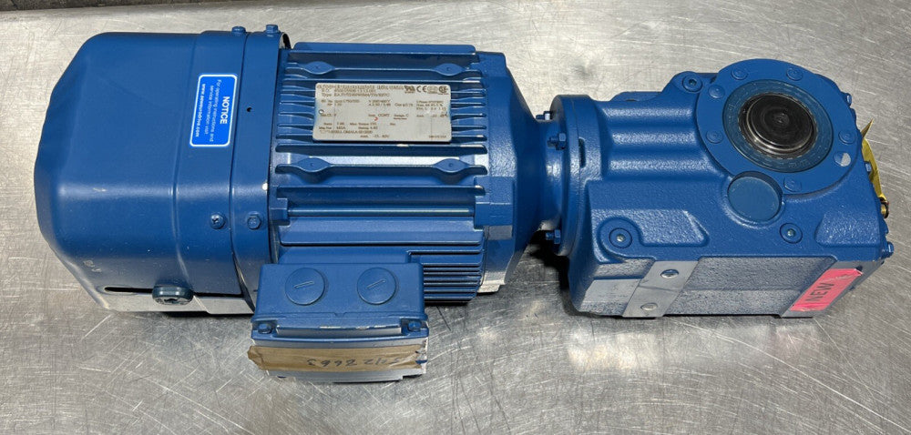 SEW-Eurodrive Motor KA37/TDRP90M4/TH/ES7C With Gear Box Nos Surplus
