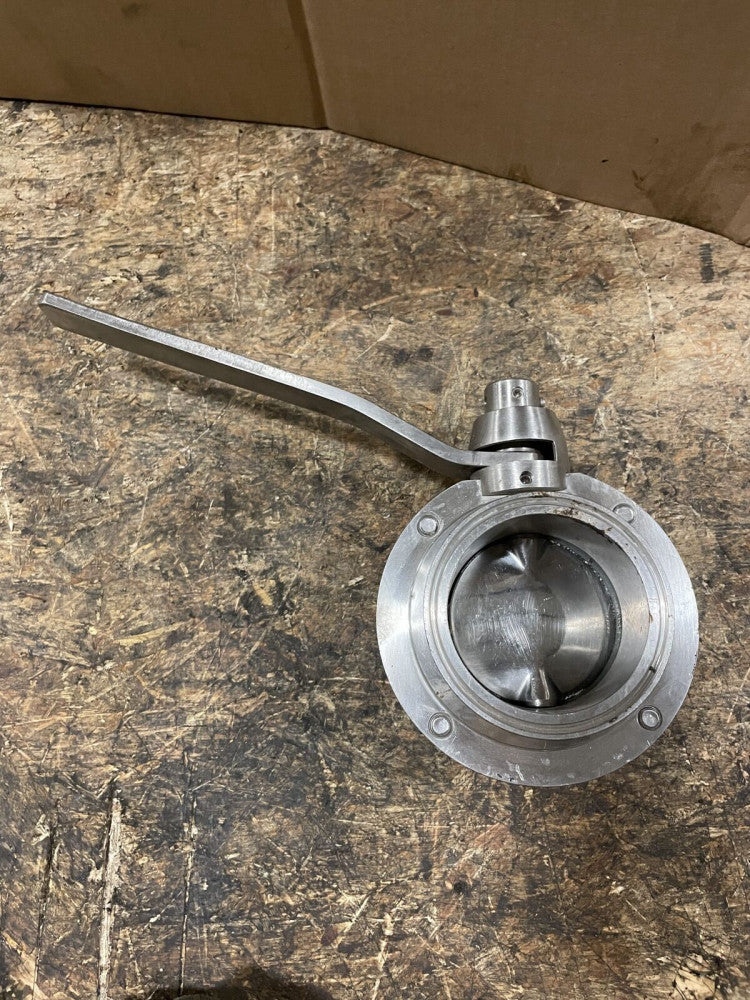 3” 316SS Manual Tri Clover Clamp Sanitary Butterfly Valve