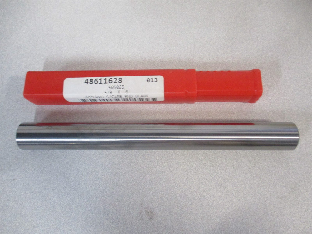 (505065) 5/8″ x 6" OAL +.000 - .0005″ Tolerance Solid Carbide Round