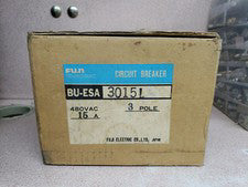 New Old Stock Fuji Electric BU-ESA3015 BUESA3015 CIRCUIT BREAKER 15A 480V3 Pole