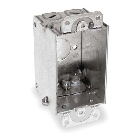 Raco 445 Electrical Box, 10.3 Cu In, Switch Box Type, 1 Gang, Galvanized Zinc