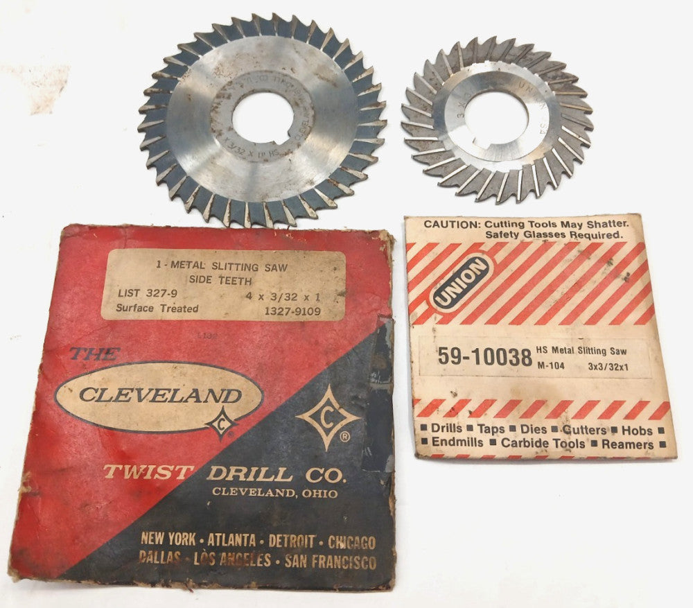 SLITTING SAW ASSORTED LOT OF 2 HIGH SPEED