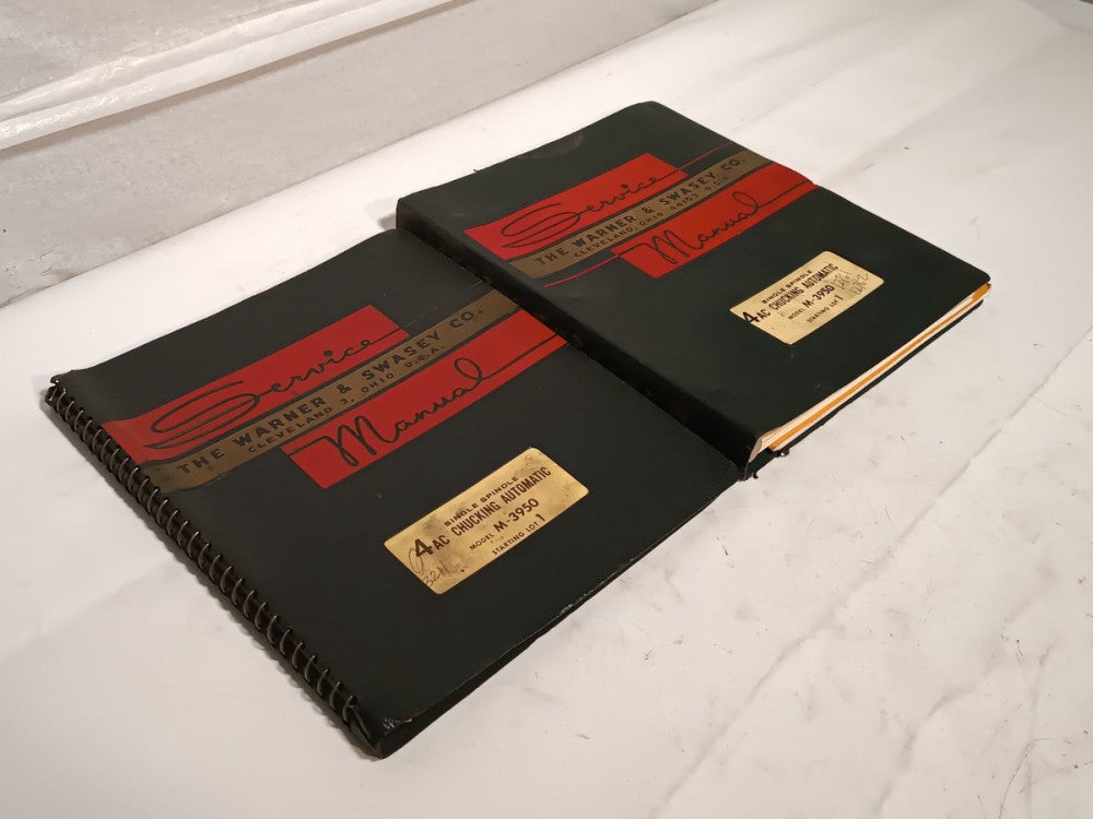(2) Warner & Swasey M3950 4AC Single Spindle Chucking Automatic Service Manuals