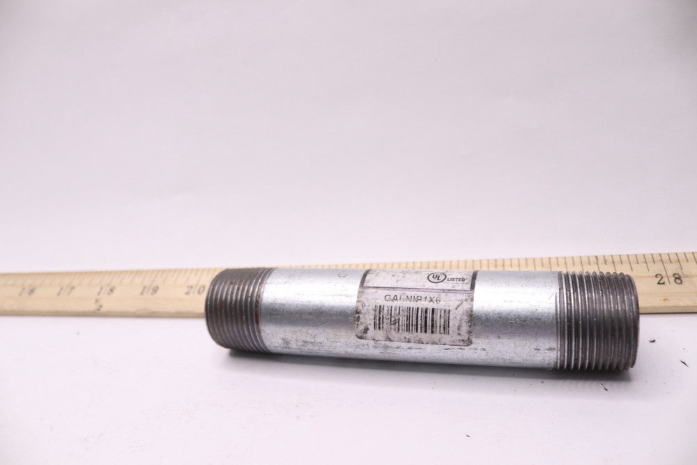 ENC Korns Galvanized Nipple 1" x 6" GALNIP1X6