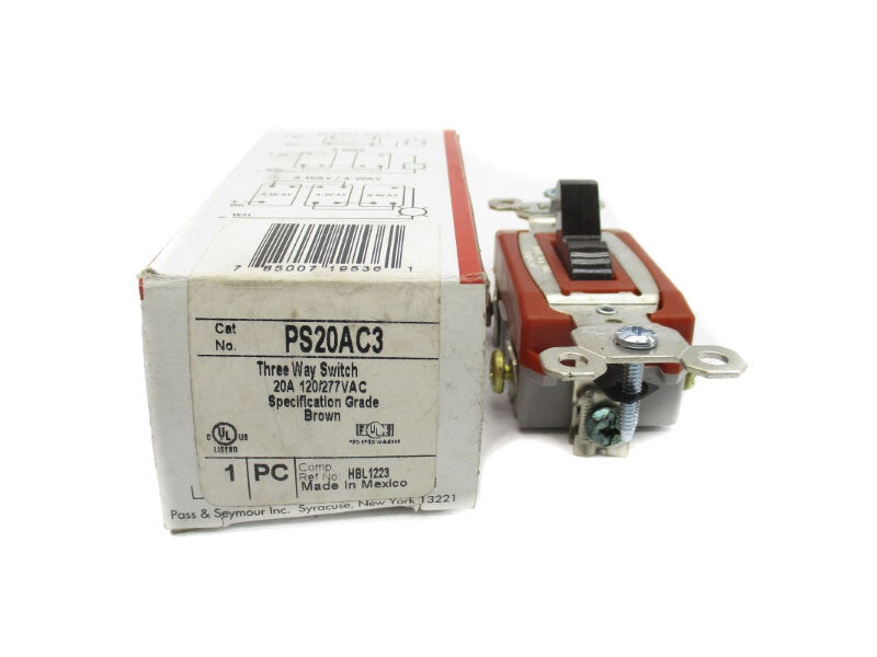 PASS & SEYMOUR PS20AC3 120/277VAC 20A (BROWN) NSMP