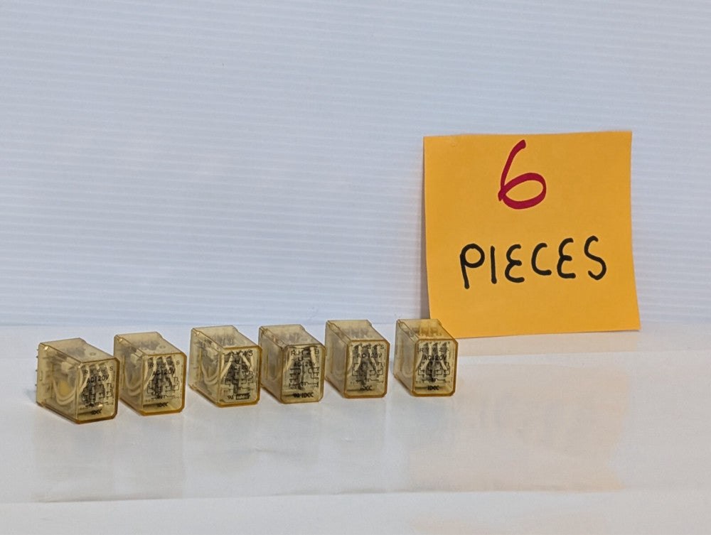 (6) Idec RY42S-U Relay 14-Pin Plug-in Coil 110/120V 50/60Hz, Used