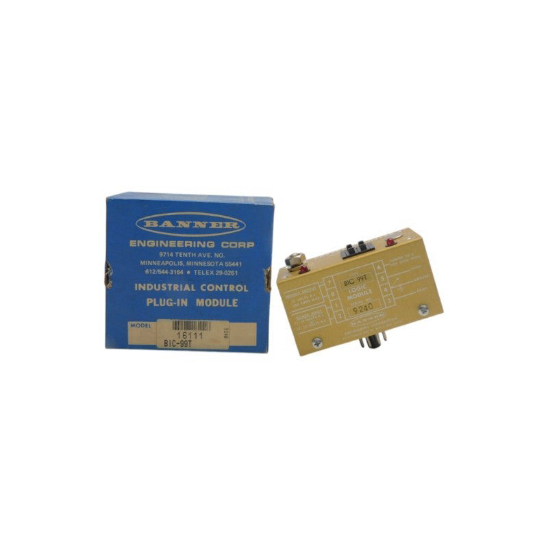 BANNER ENGINEERING BIC-99T 16111 12-18VDC .250A NSMP