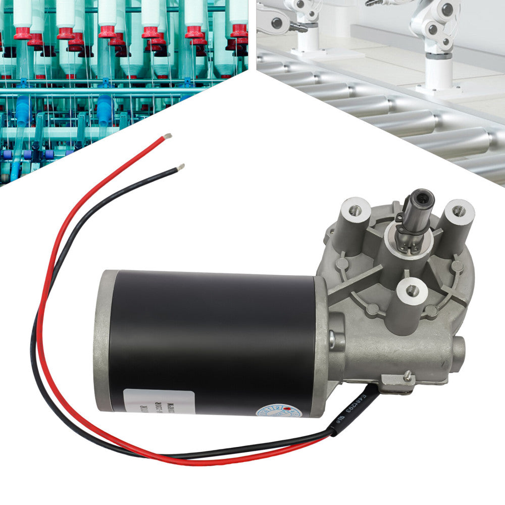 Electric Gear Motor, 12v 220 RPM DC Gearmotor, D63R-1260-220R, 60W