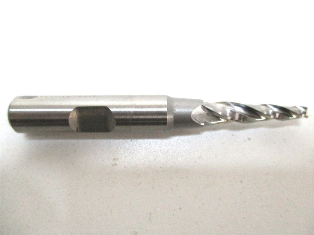Conical Tool (D-204) .265 x 3/8 x 1 x 2-7/8 3-Flute RH HSS Tapered End Mill