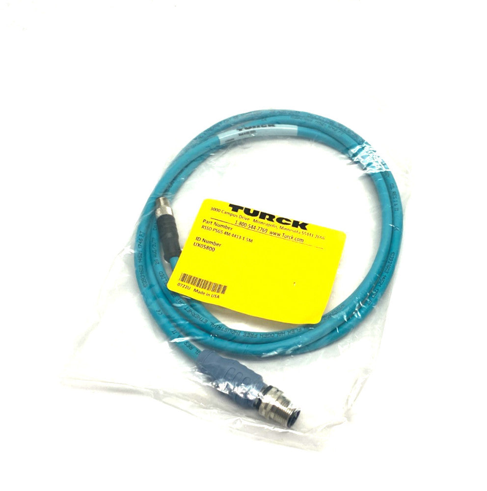 Turck RSSD PSGS 4M 4413-1.5M Double Ended Connection Cordset UX05800