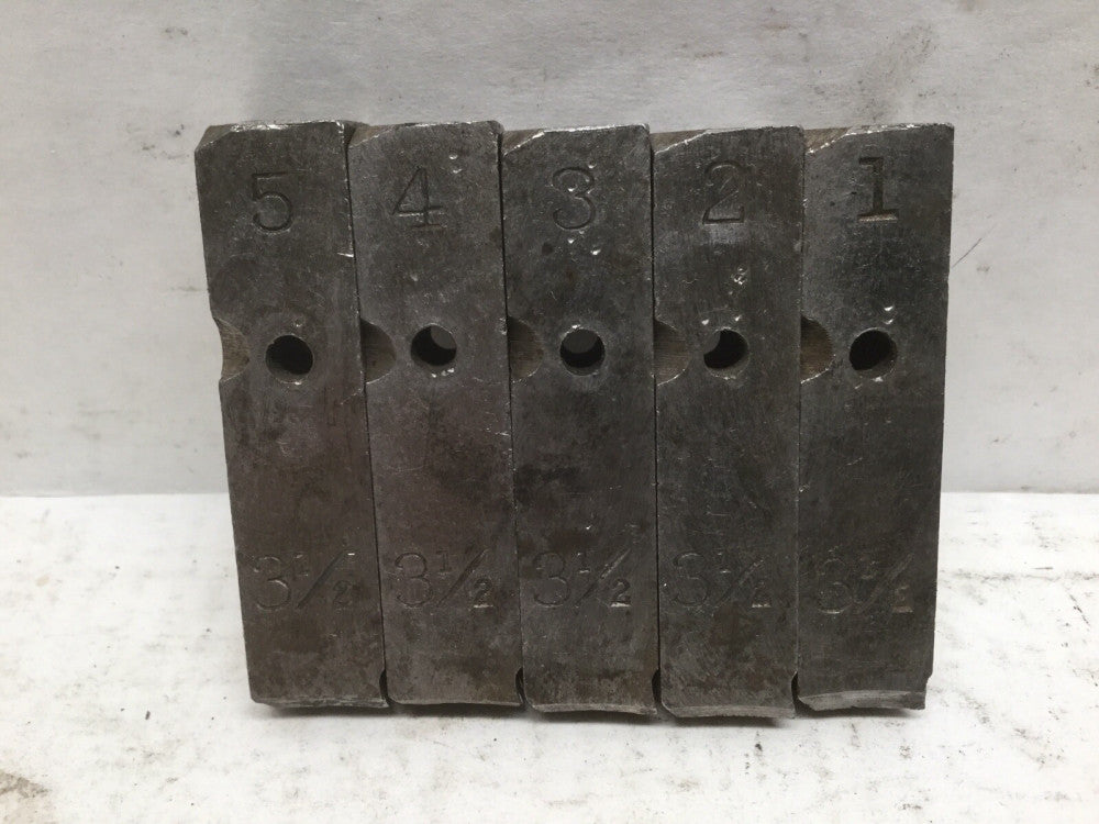 VANADIUM Trademark Pipe Threading Dies 3 1/2” 1, 2, 3, 4, & 5