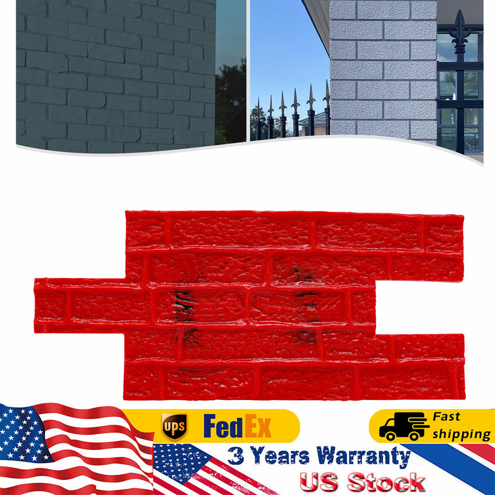 NEW 22"x12" Concrete Stamps Mats Set Concrete Texturing Skin For Wall & Floor US