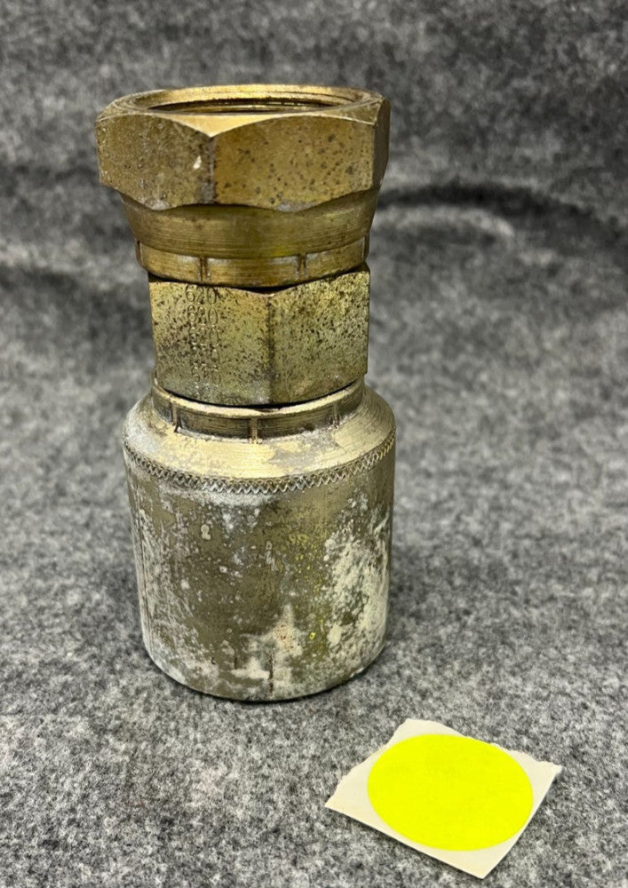 WEATHERHEAD HYDRAULIC HOSE FITTING 43020U HOSE SIZE 1-1/4 OD 2-3/8"