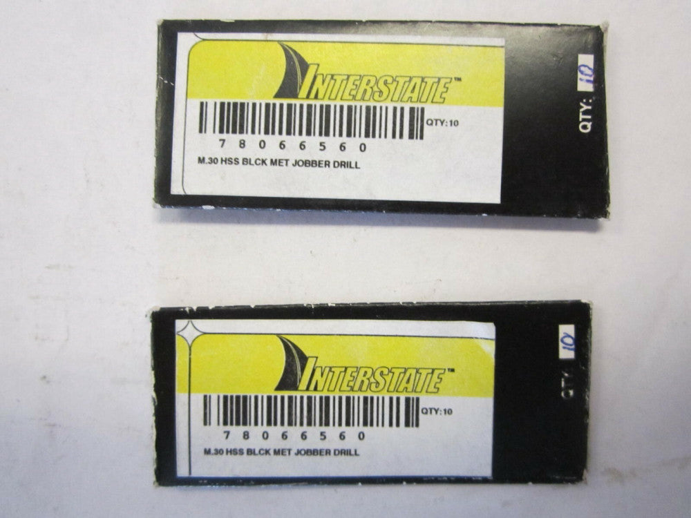 0.30mm Oxide Coated High Speed Steel Jobber Length Drill Bits - Lot Of 20