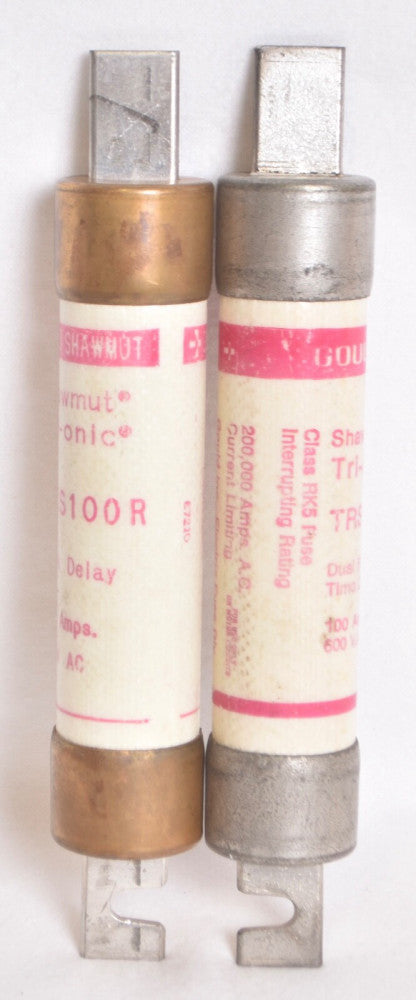 2 COUNT Gould Shawmut Tri-onic TRS100R Time Delay Fuse