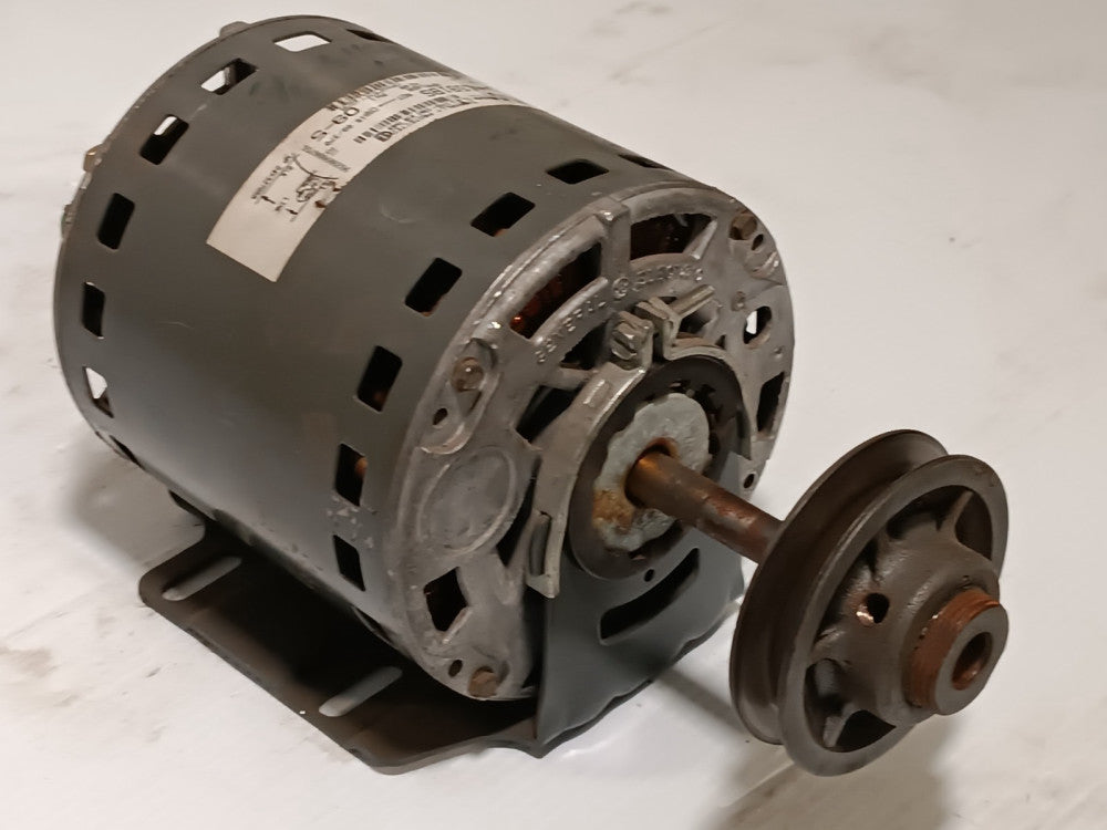 GE Motors L591BS 5KCP39PG HVAC belt-drive fan motor 1650 RPM 1PH w/pulley
