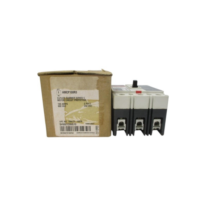CUTLER HAMMER HMCP100R3 6601C86G10 SER. C 600VAC 100A NSMP