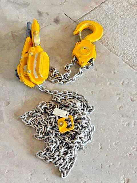 6 TON YALE SHOP KING PSB-A STEEL BODY LEVER HOIST W/ 31FT CHAIN
