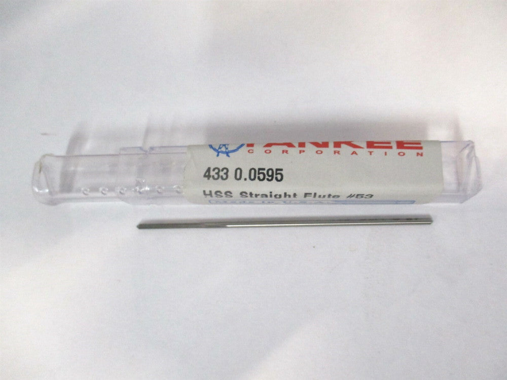 Yankee 433-0.0595 Size #53 HSS Straight Flute Chucking Reamer