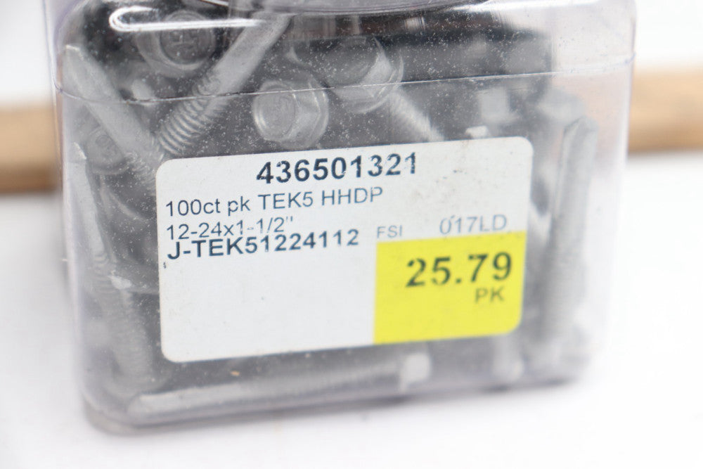 (100-Pk) Self-Drilling Screw #12-24 x 1-1/2" 436501321
