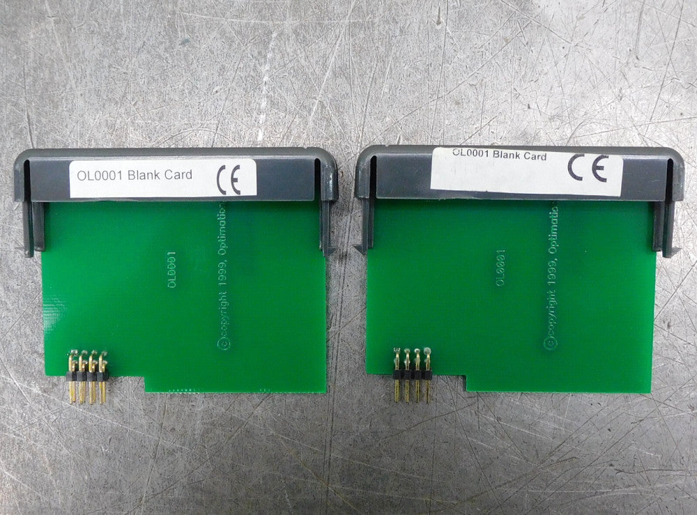 OptiLogic Optimation OL0001 I/O Module Blank Card Lot of Two (2)
