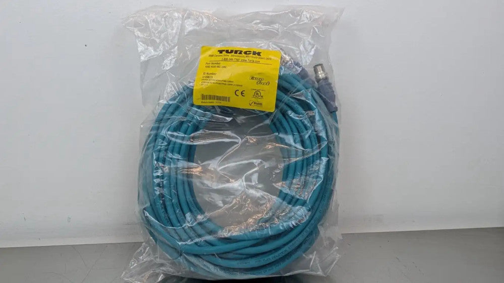 Turck RSSD RSSD 441-20M Industrial Ethernet Cable U-03619 M12 Male Straight 4-Pi
